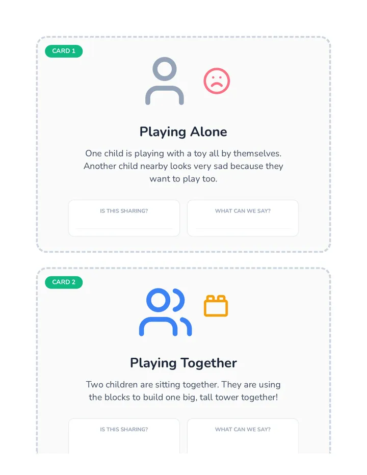 Sharing Scenario Cards