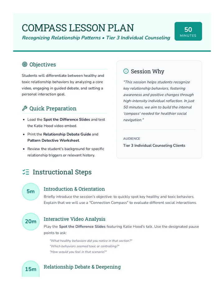 Compass Lesson Plan