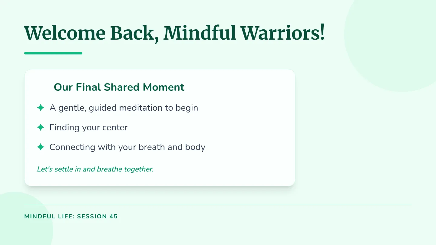 Your Mindful Future Slides