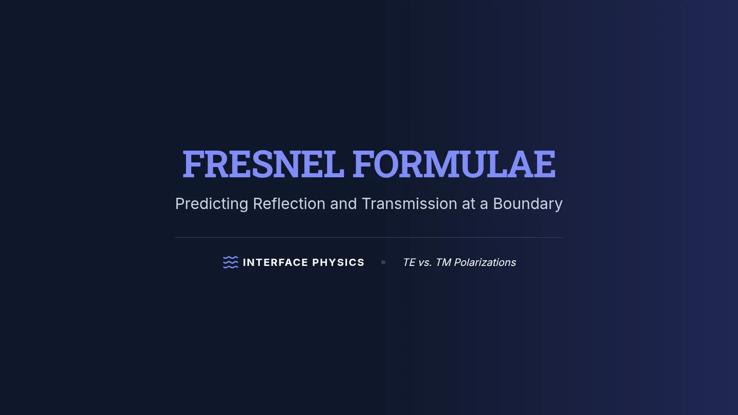 Fresnel Formula Slides