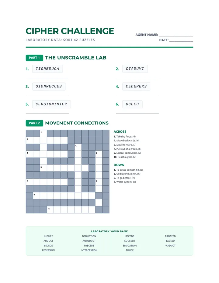 Cipher Challenge Puzzles VIII