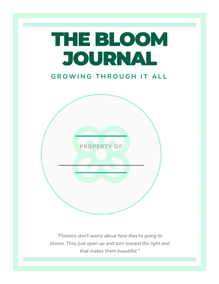 Bloom Journal Week 1 Workbook