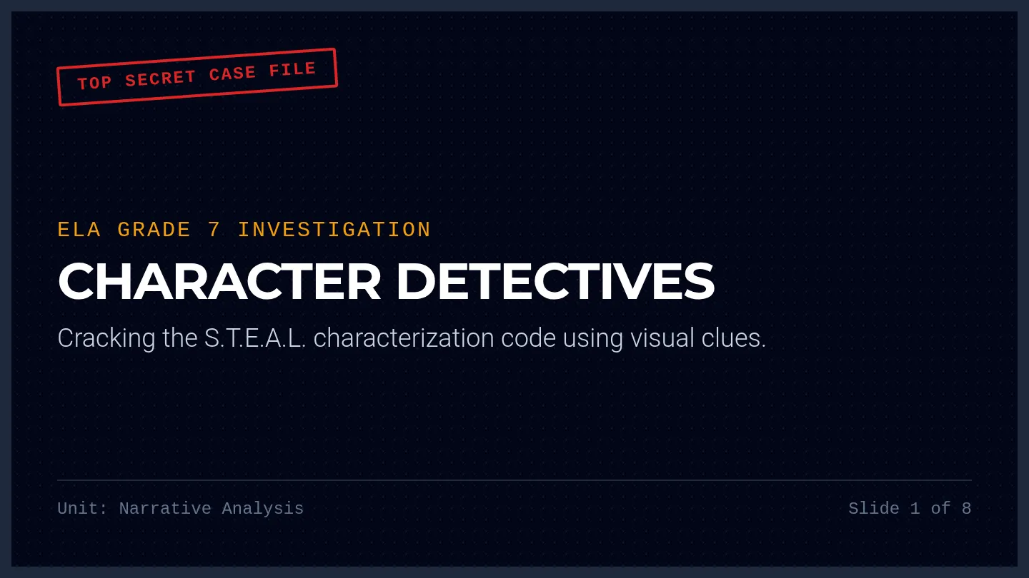 Character Clues Slides