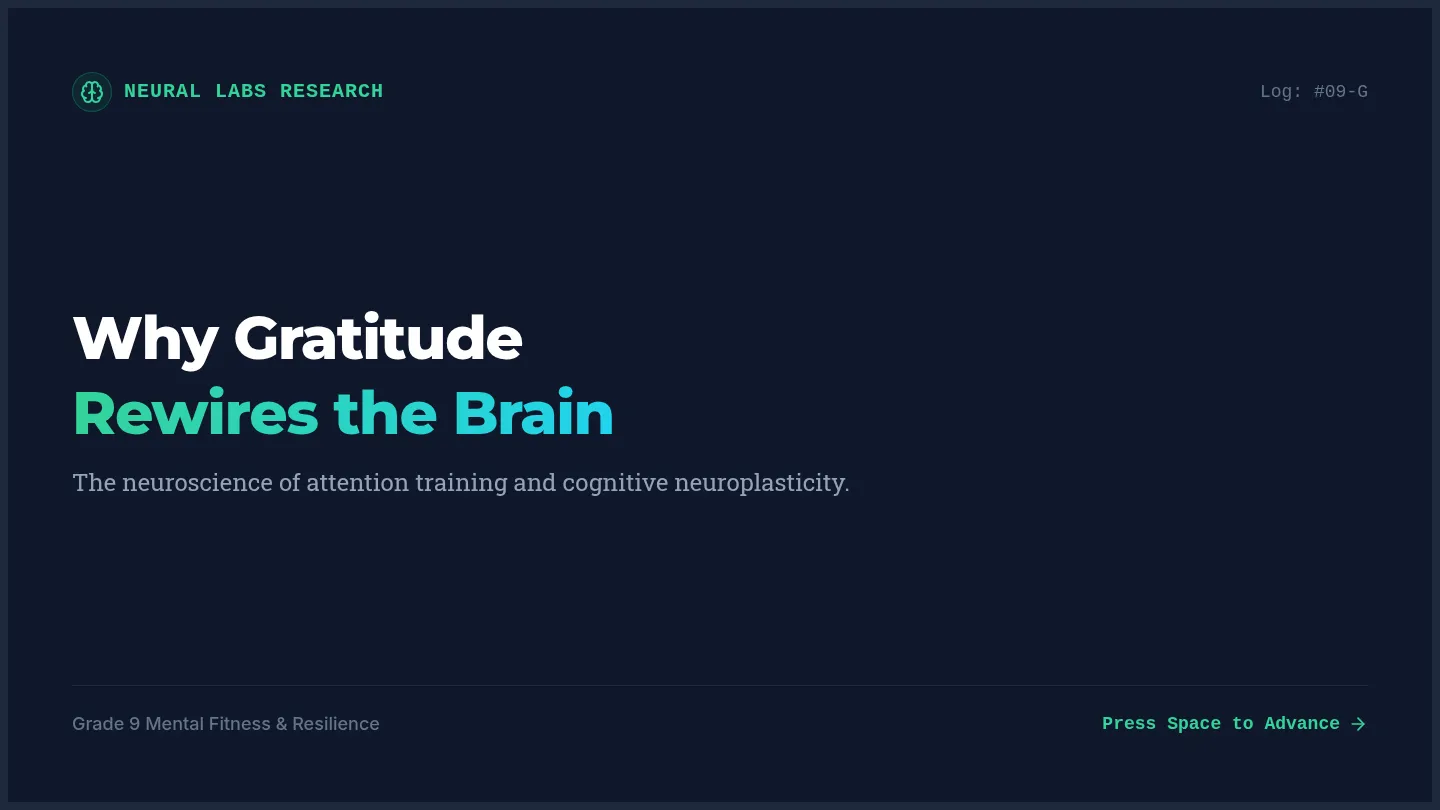 Why Gratitude Works Slides
