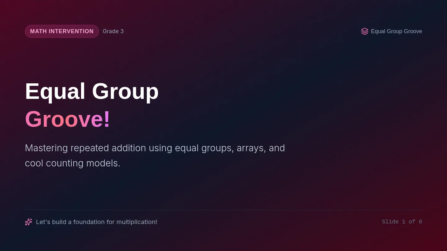 Equal Group Groove Slides