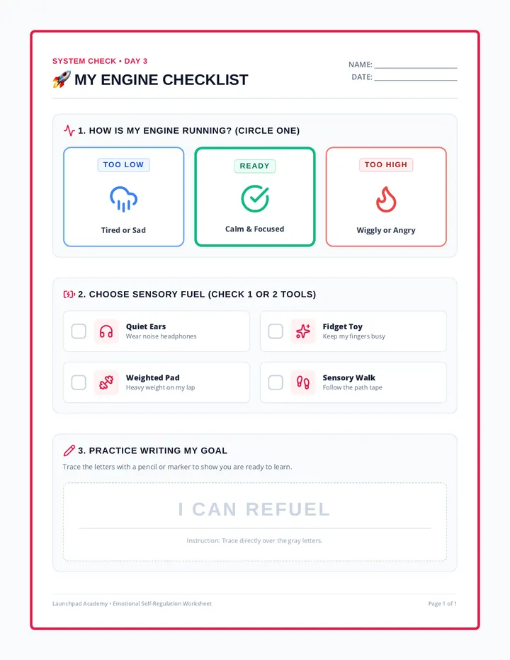 My Engine Checklist