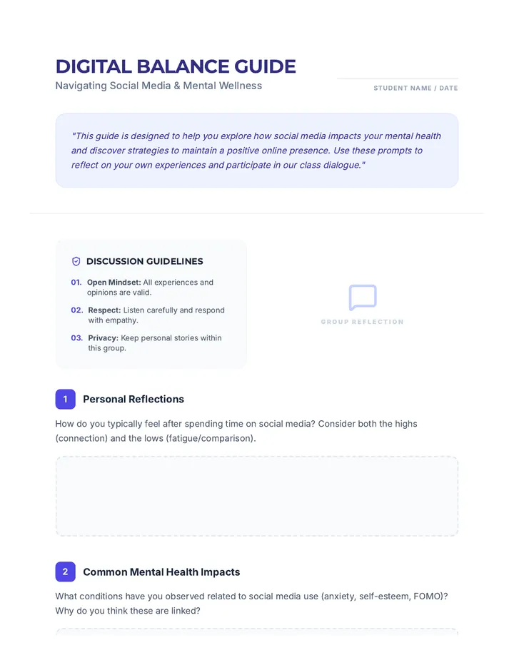 Social Media Discussion Guide