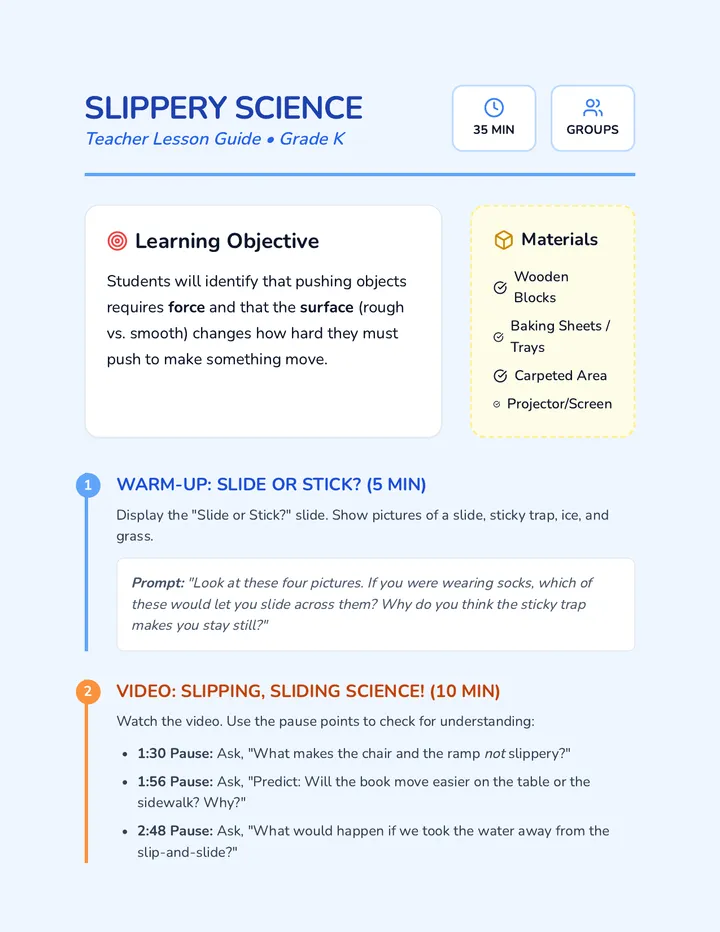 Push Power Teacher Guide