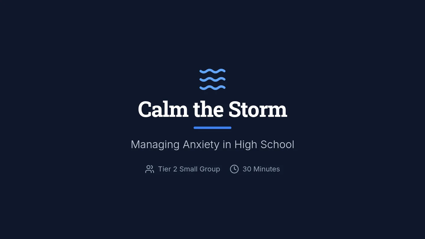 Calm the Storm Slides