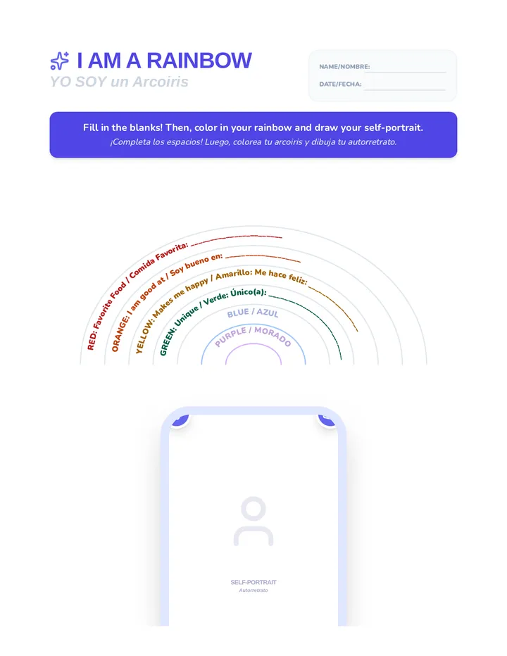 Rainbow Activity Page