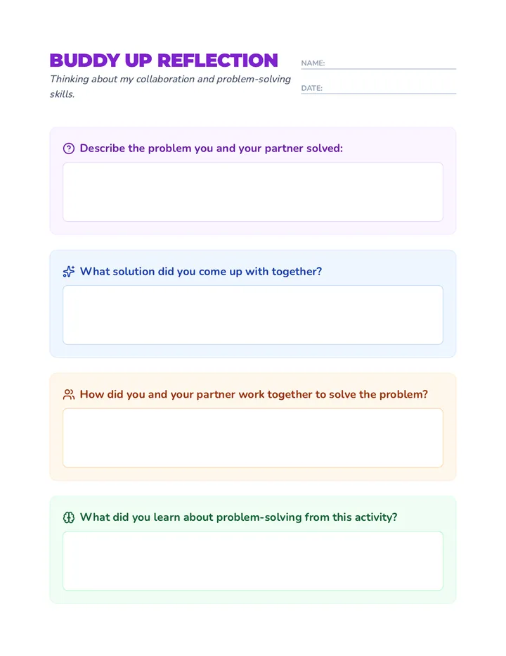 Reflection Worksheet Student