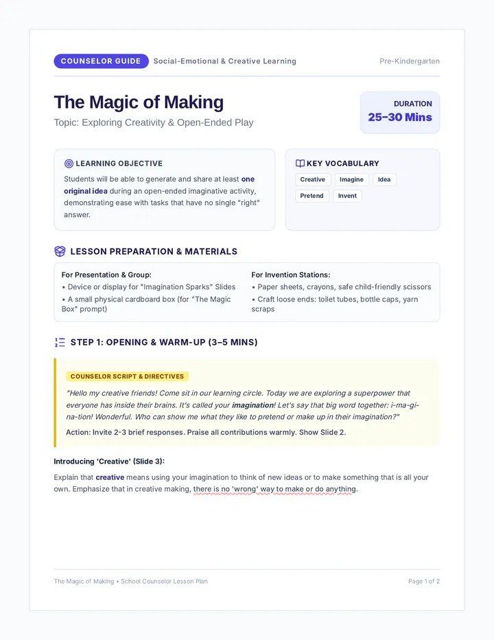 Magic Maker Counselor Guide