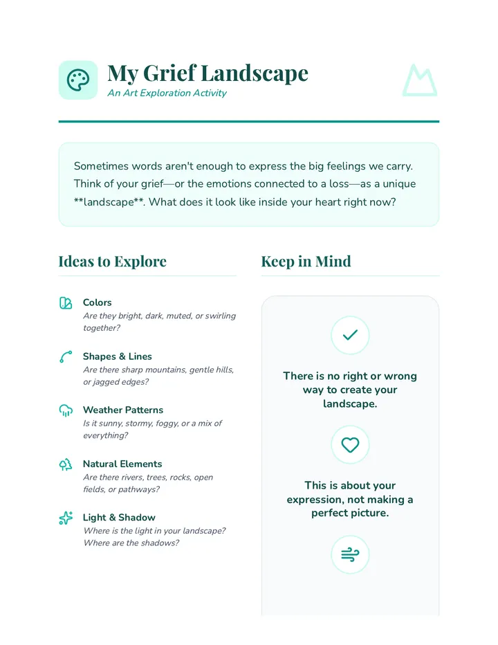 Grief Landscape Activity Guide