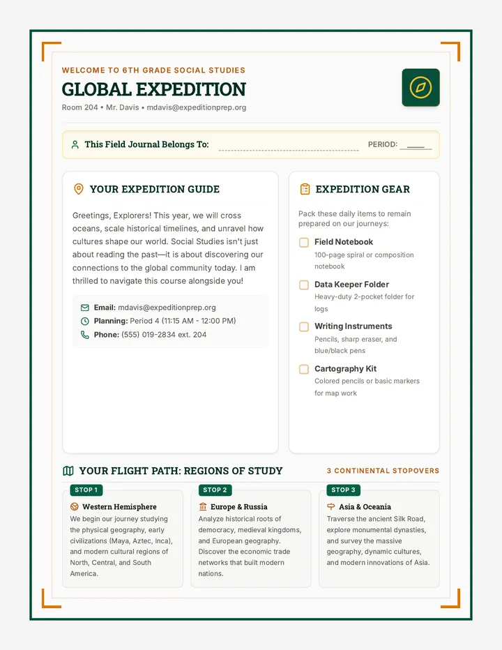 Global Expedition Syllabus
