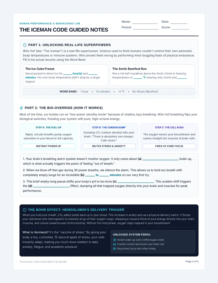 Iceman Code Guided Notes