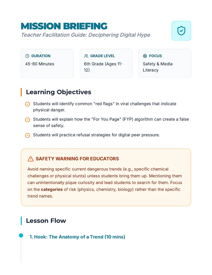 Mission Briefing Teacher Guide