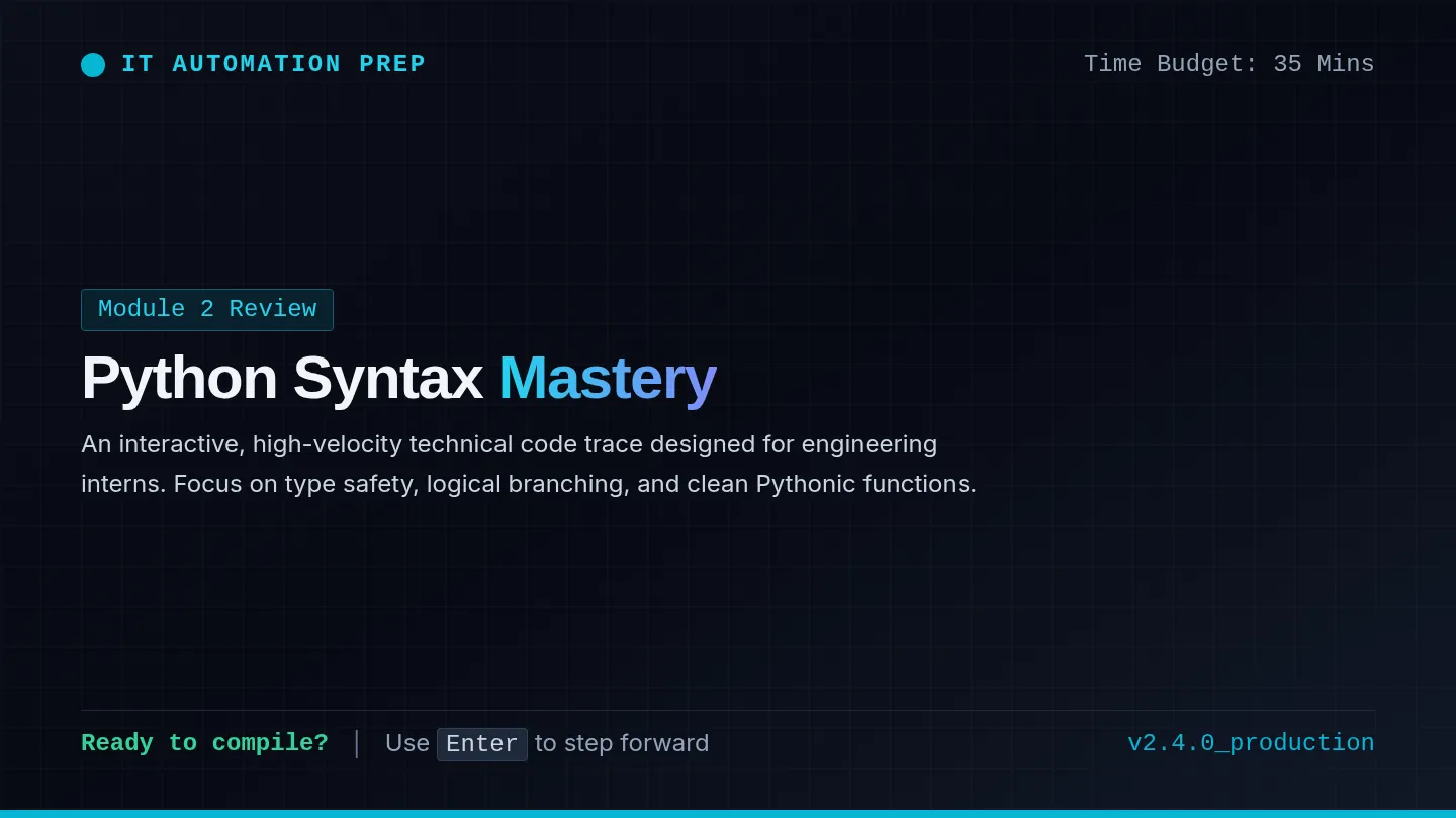 Syntax Mastery Slides