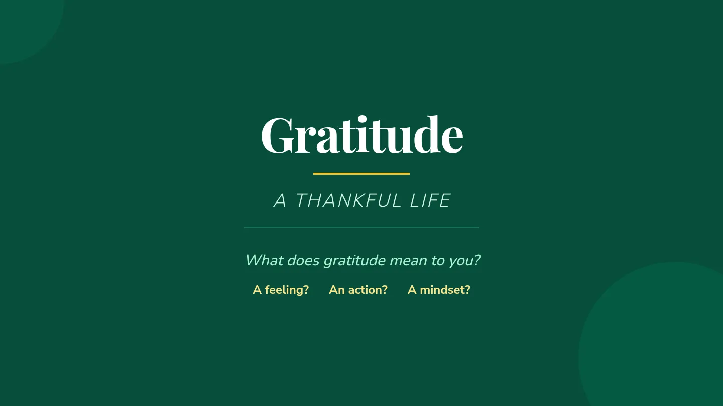 Gratitude Slides