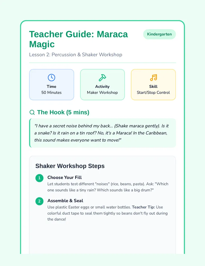 Maraca Magic Teacher Guide