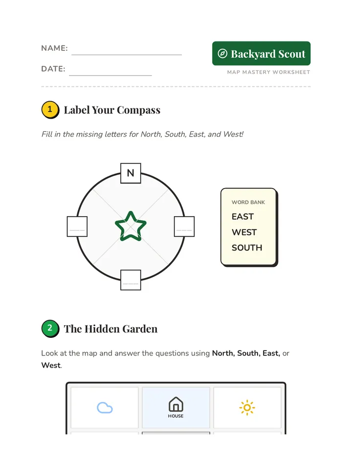 Backyard Scout Worksheet