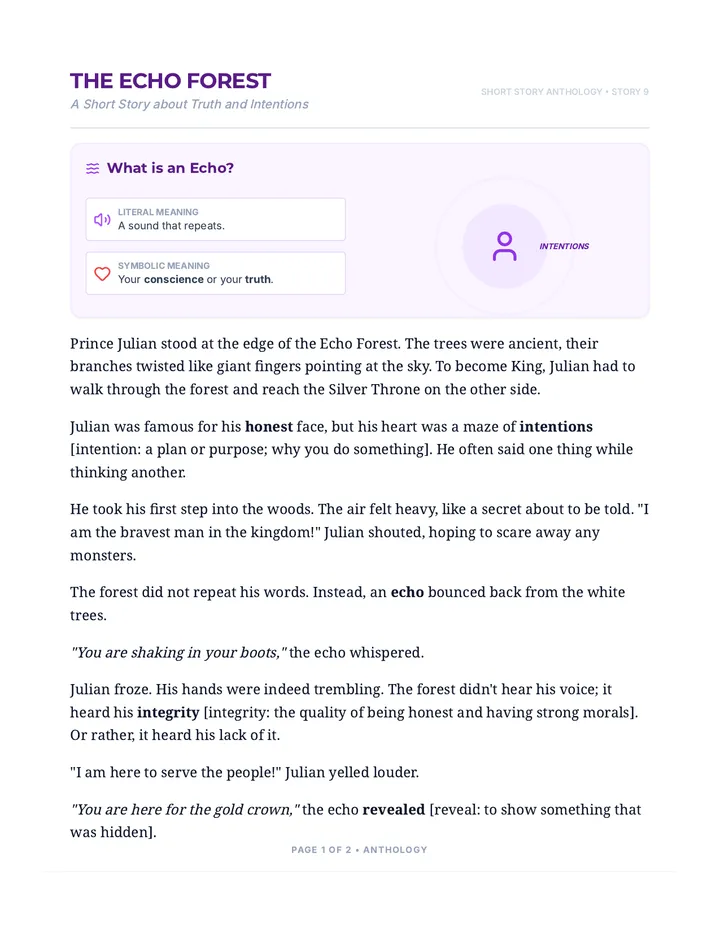 Echo Forest Anthology Document