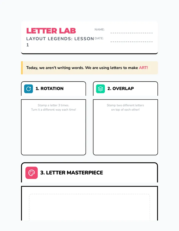 Letter Lab Worksheet