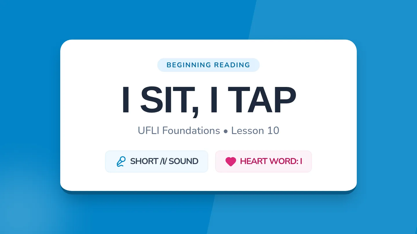 I Sit I Tap Slides