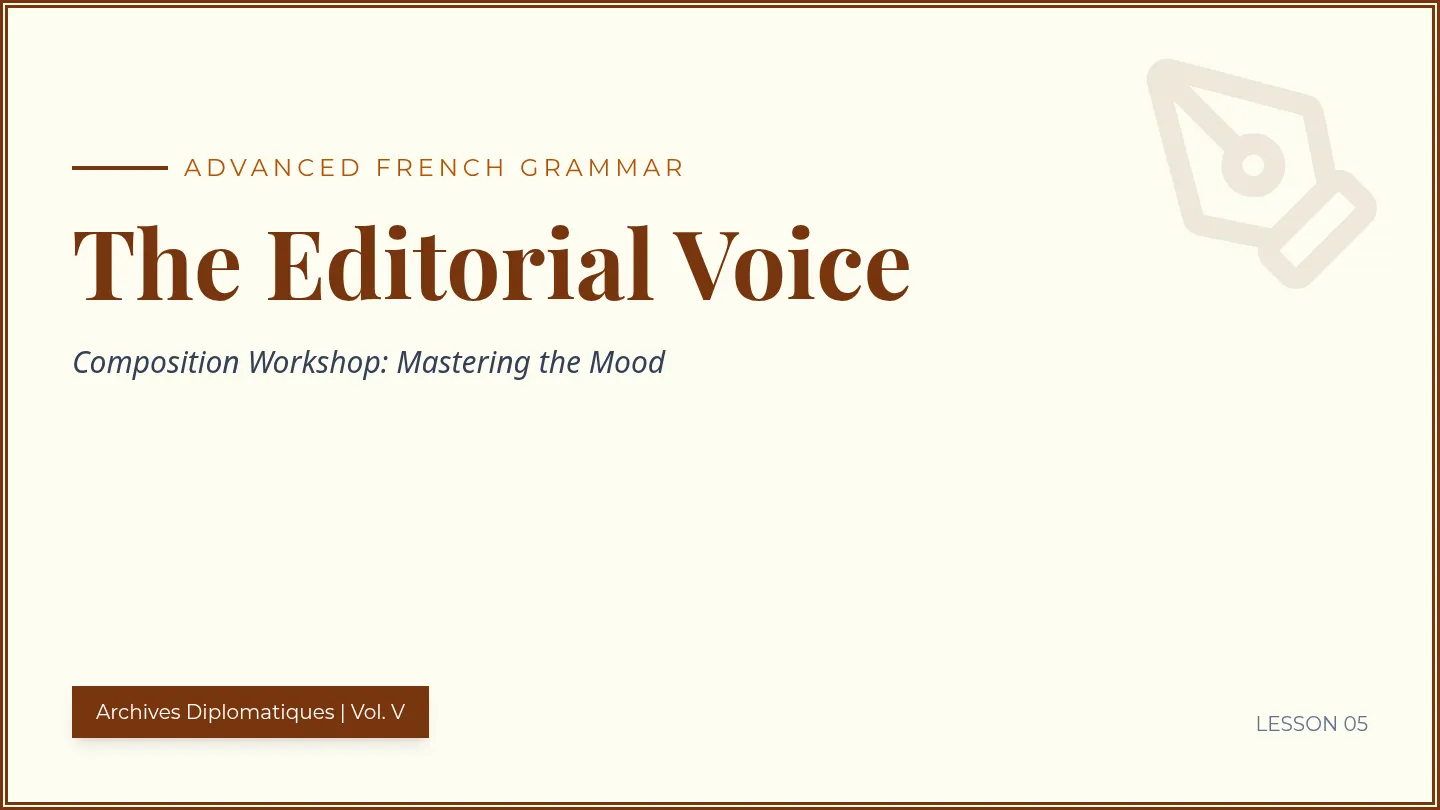 The Editorial Voice Slides