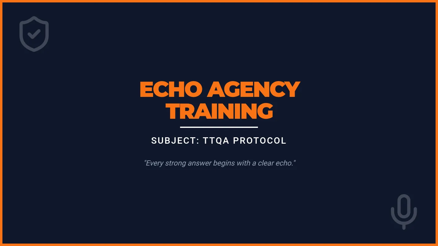 Echo Agents TTQA Mastery • Lesson • Lenny.com