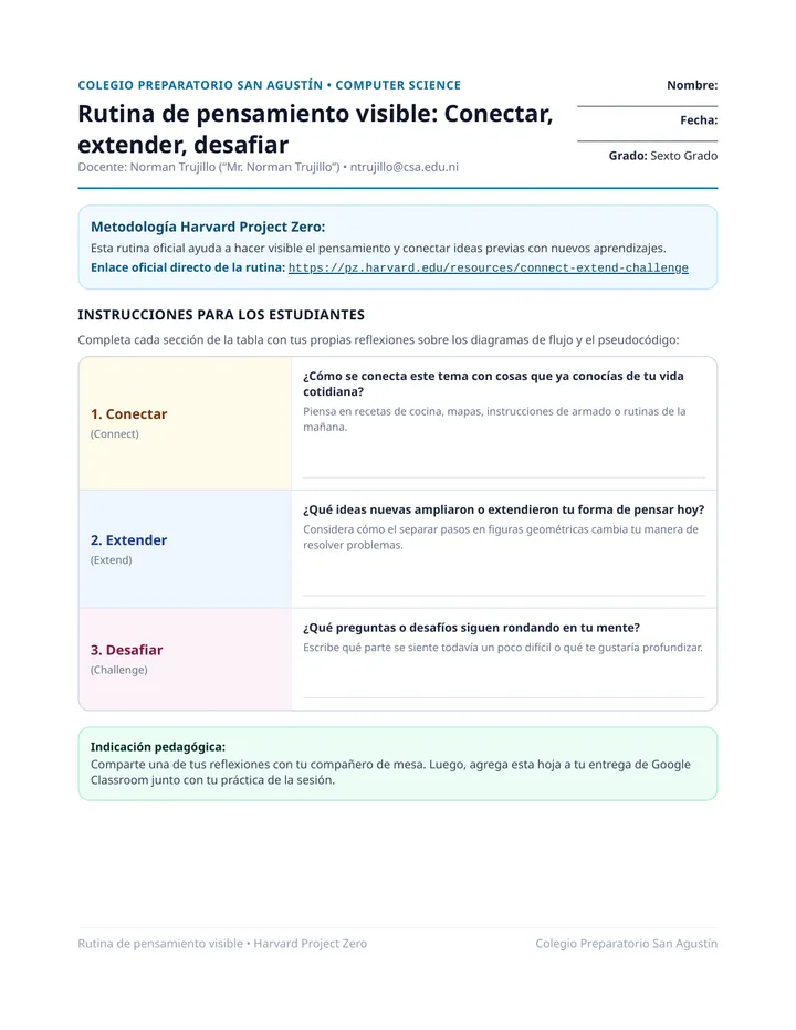 Rutina Pensamiento Reglas y Simbolos
