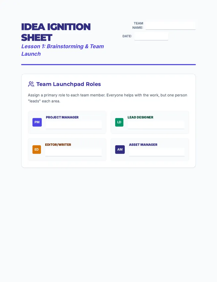 Idea Ignition Sheet