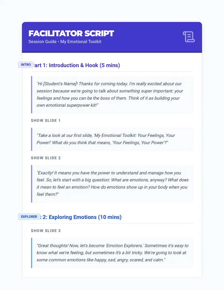 Toolkit Facilitator Script