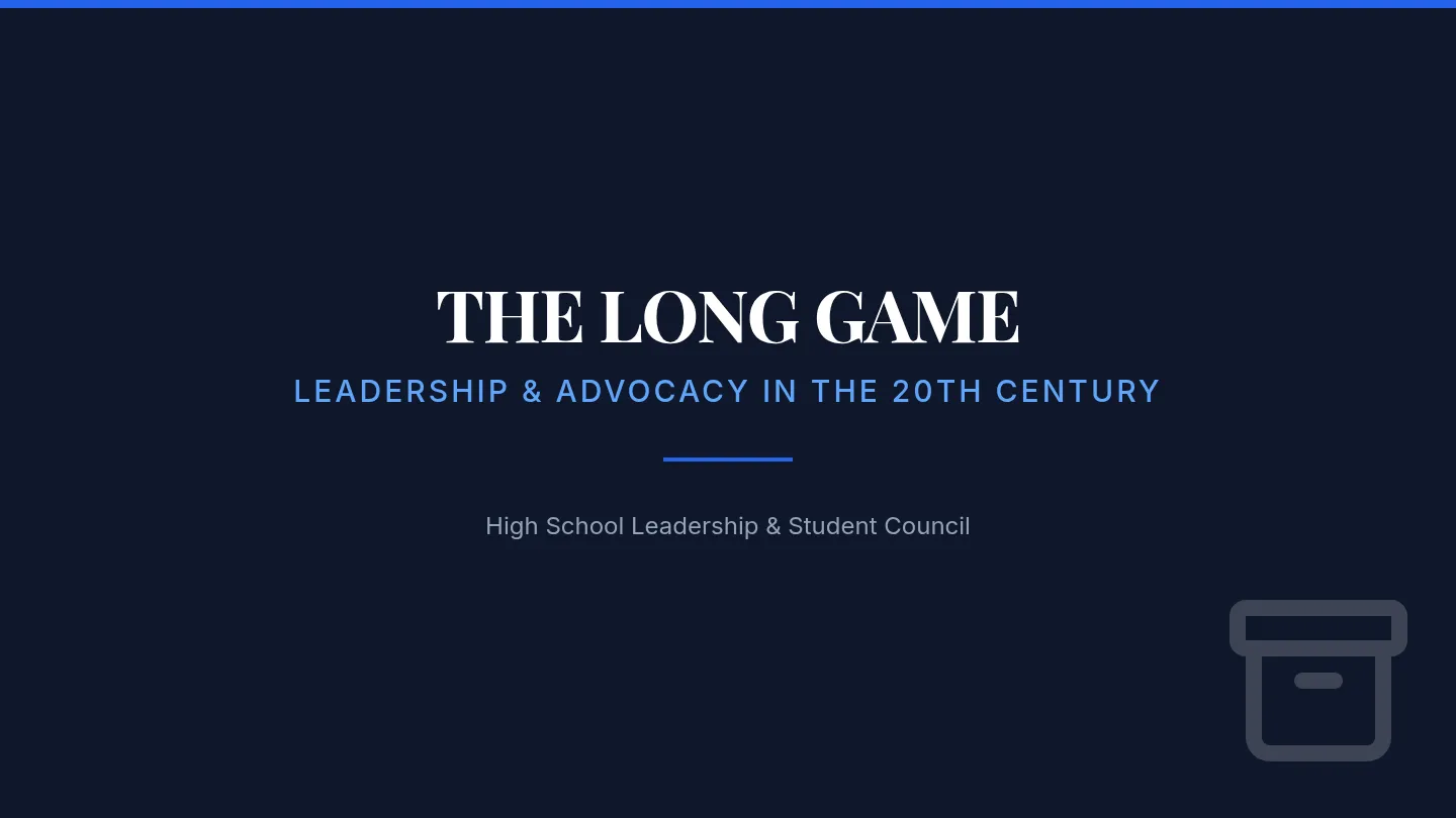 The Long Game Slides