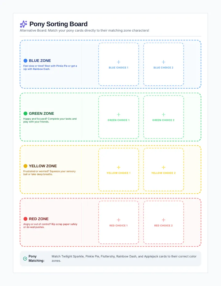 Pony Sorting Board