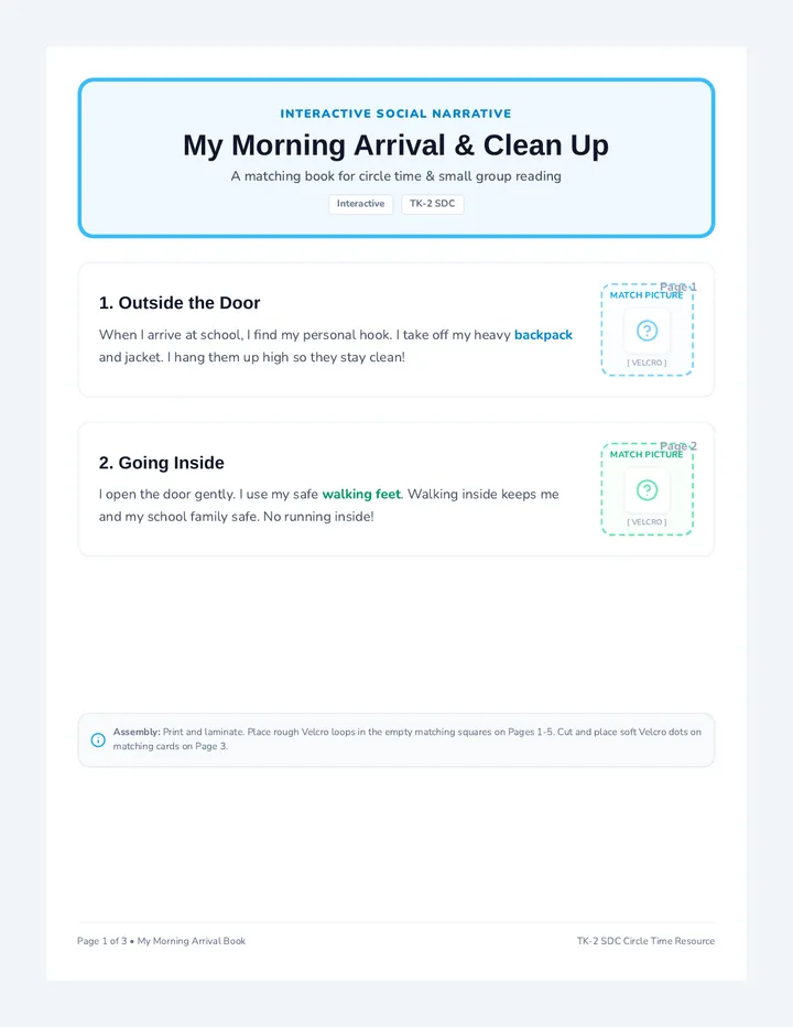 Morning Story Adapted Book