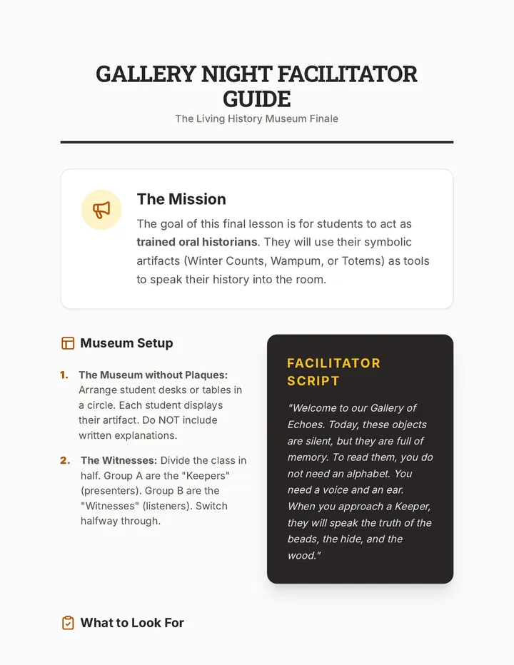 Gallery Night Facilitator Guide