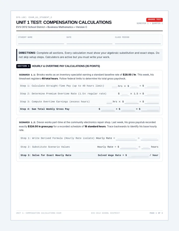 Compensation Crunch Test Version C