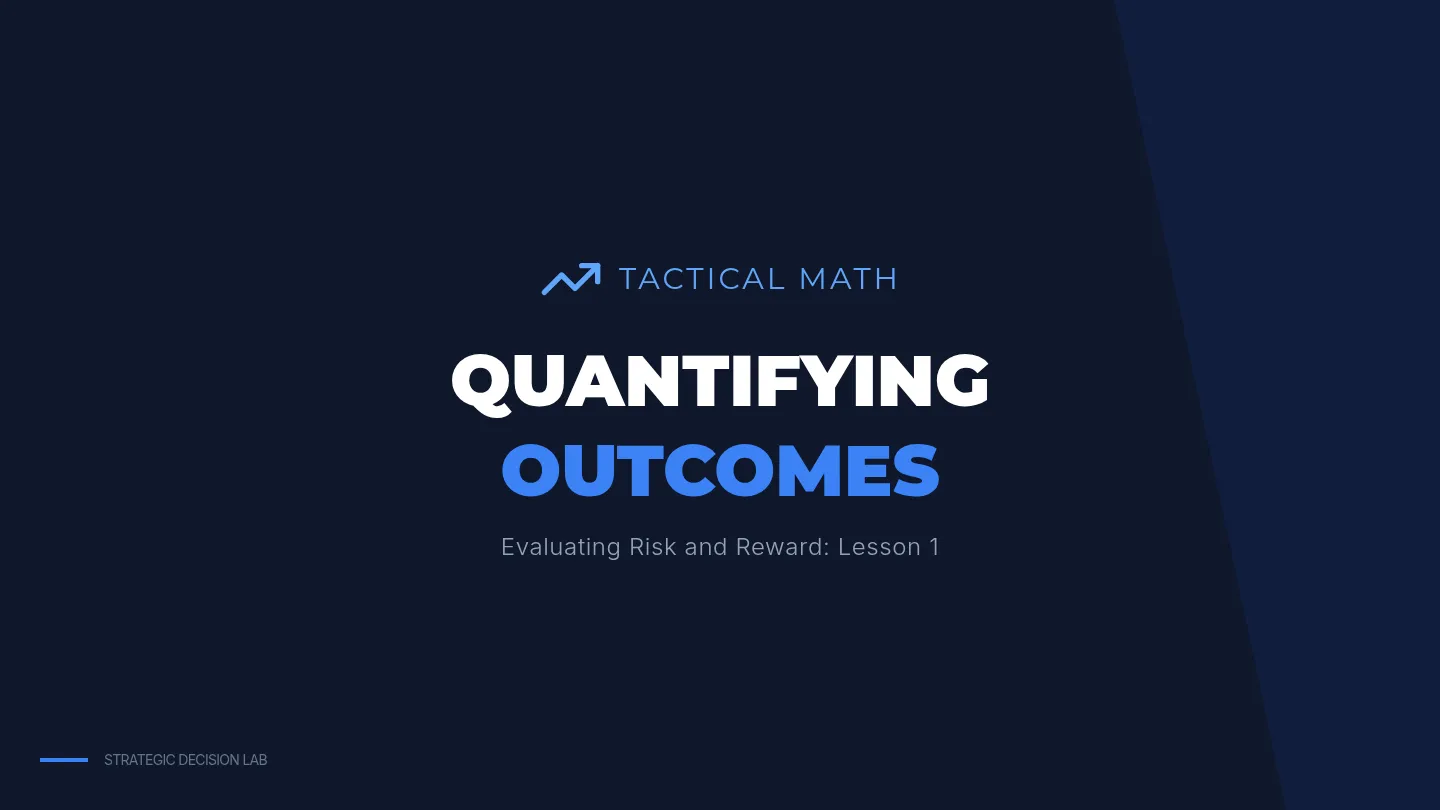 Quantifying Outcomes Slides