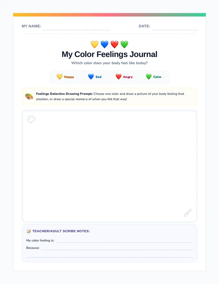 My Color Feelings Journal