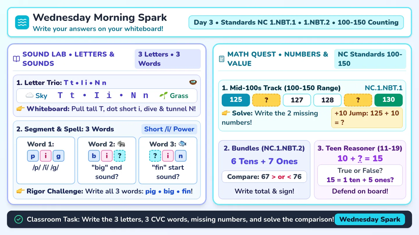 Wednesday Morning Spark Slides