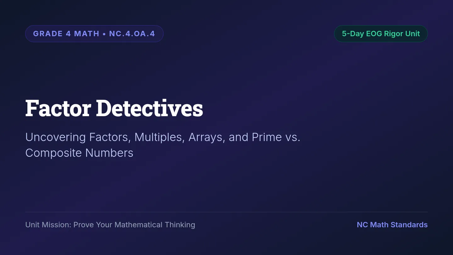 Factor Detectives Classroom Slides