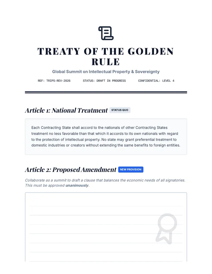 IP Treaty Drafting Paper