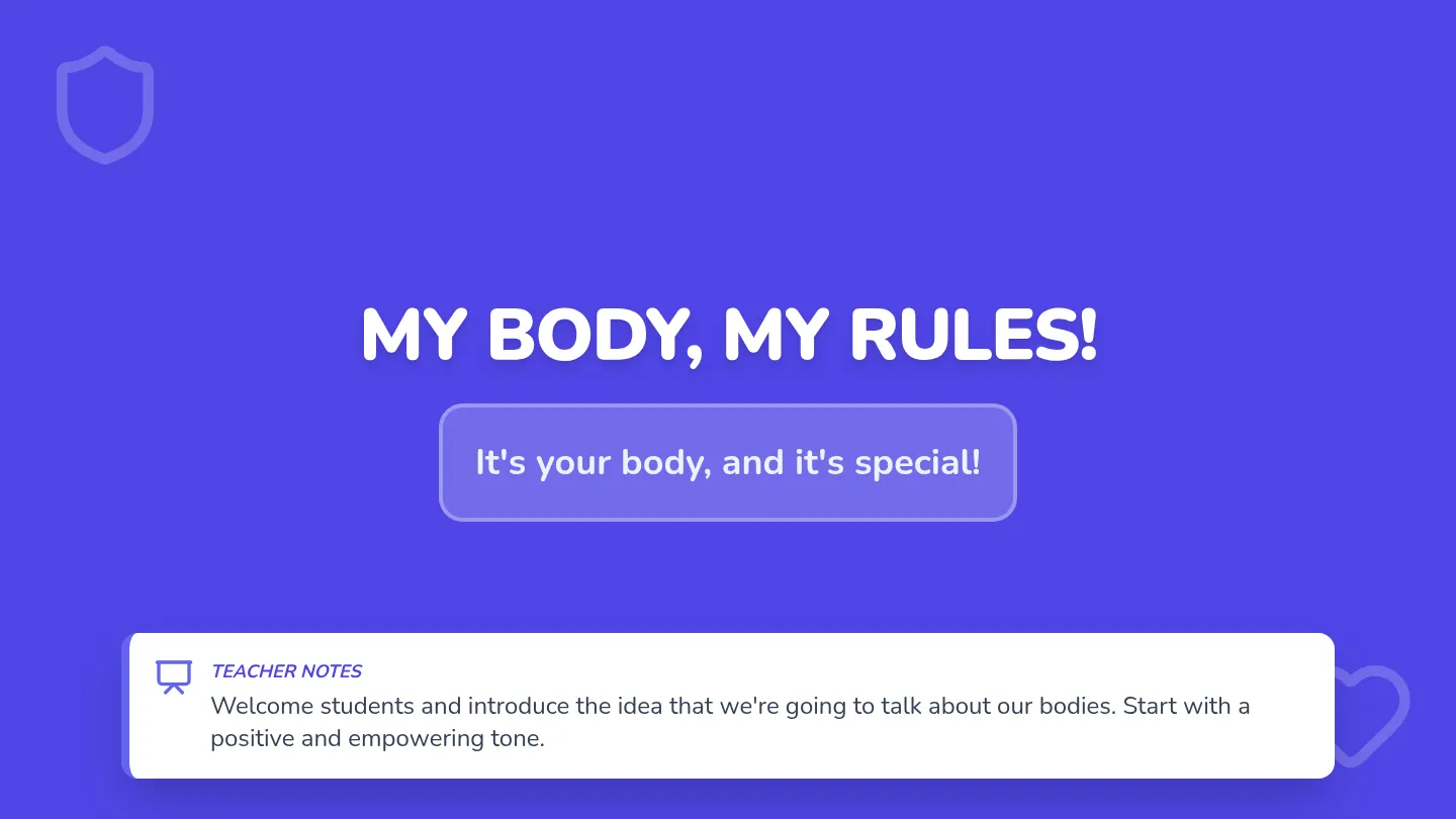My Body My Rules Presentation