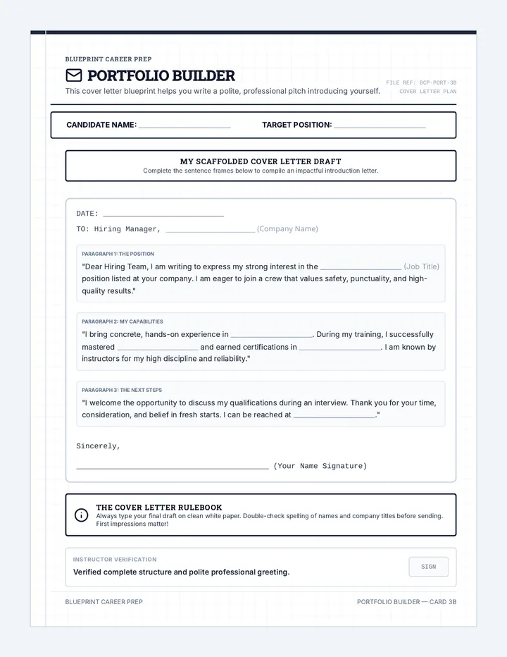 Cover Letter Portfolio