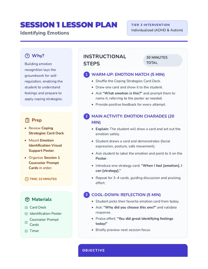 Session 1 Lesson Plan