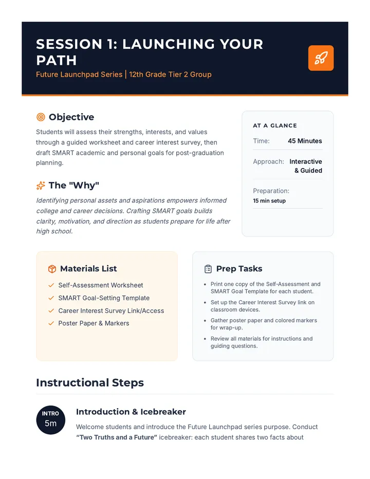 Session 1 Lesson Plan
