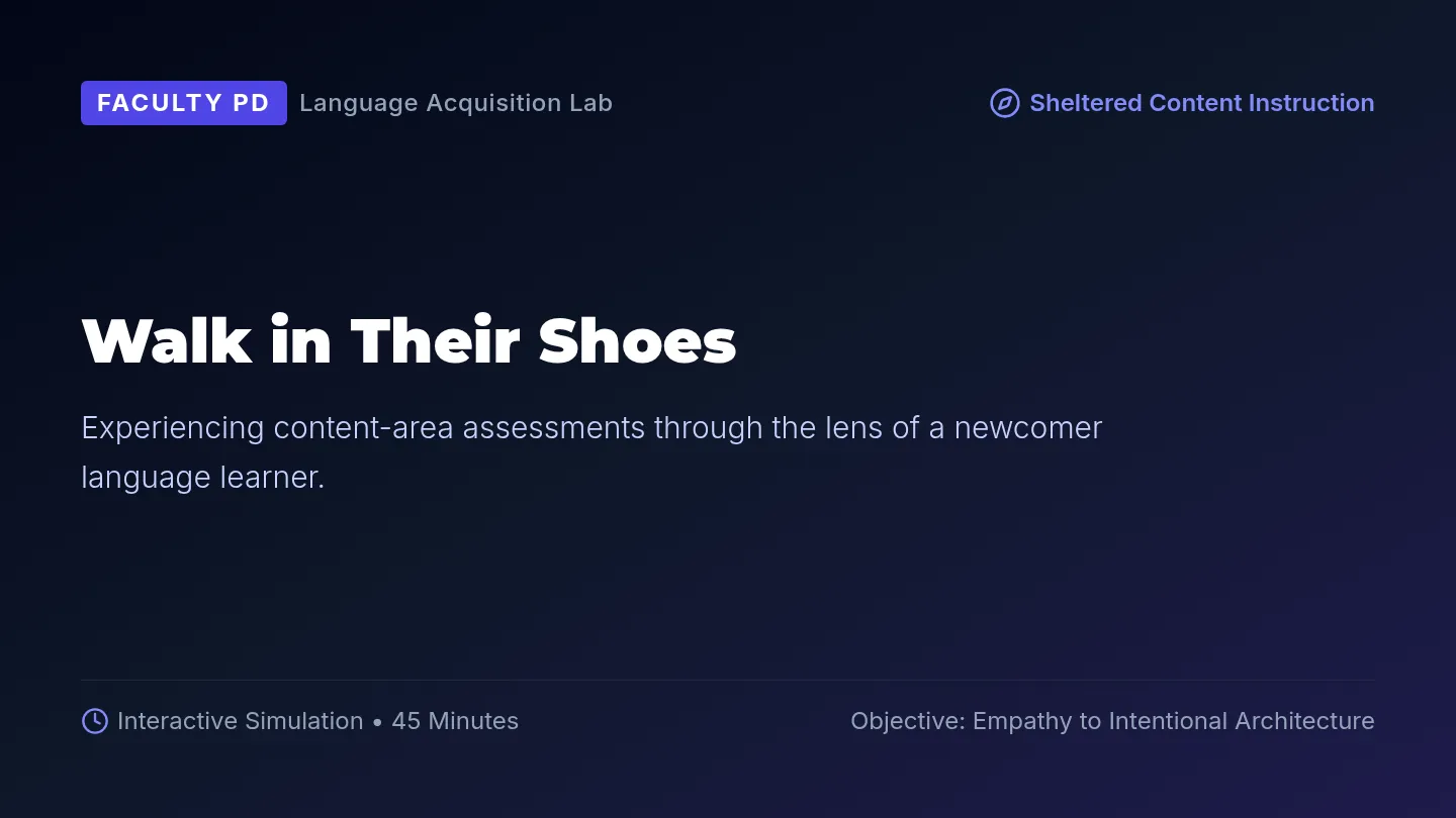 Newcomer Simulation Slides