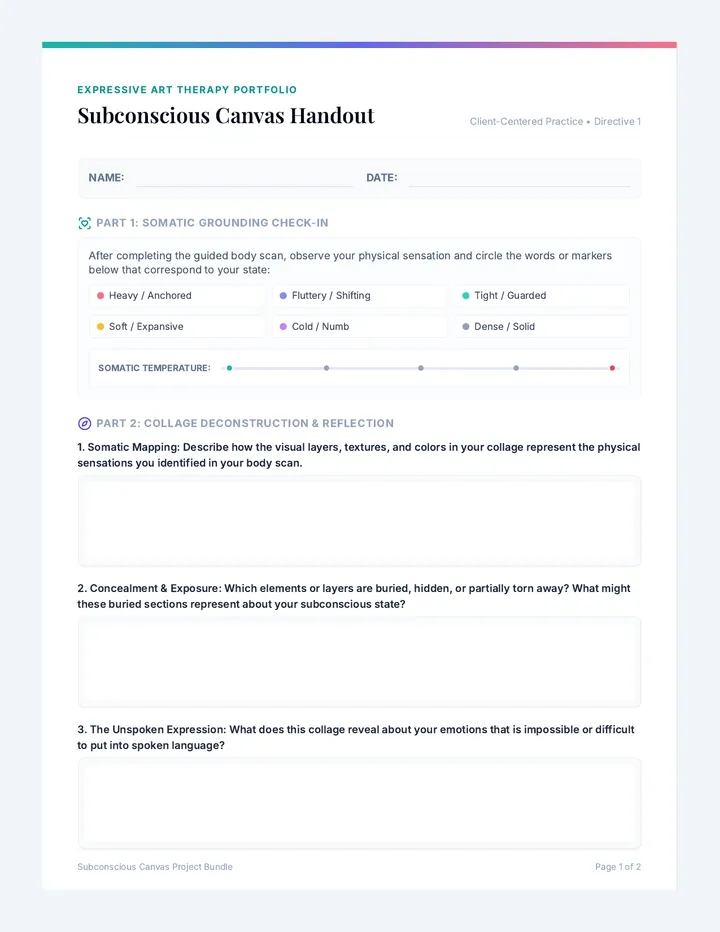 Subconscious Canvas Handout