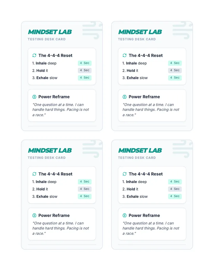 Calm Breath Desk Cards