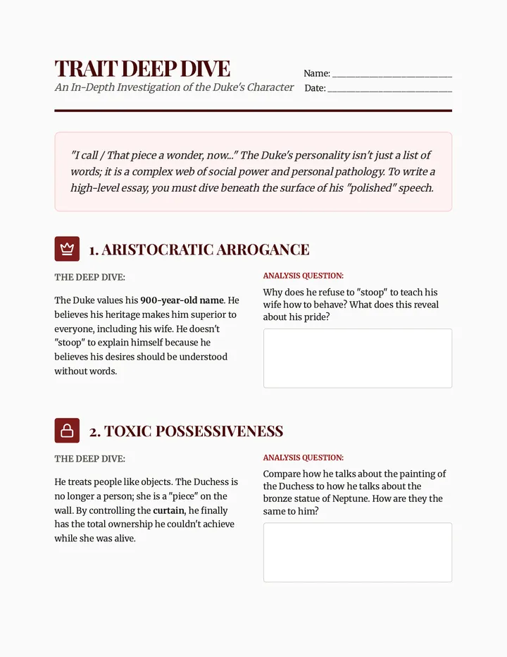 Duke's Trait Bank Assignment